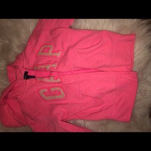 Gap kids neon pink hoodie